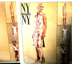 2081 NYNY MANDARIN DRESS,TOP,LONG SARONG,PANTS PATTERN 6,8,10,18